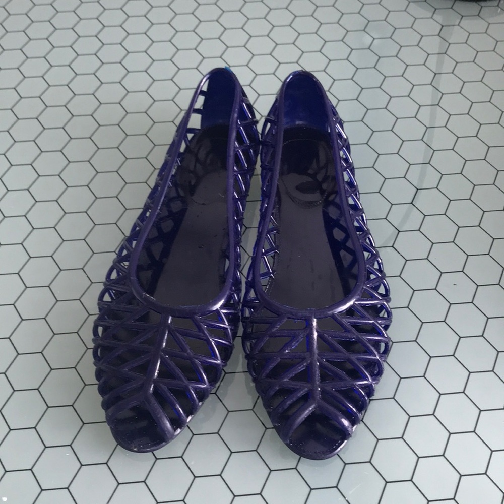 Jelly shoes.